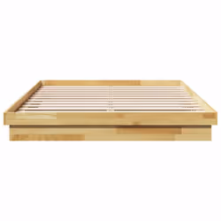 vidaXL Bed Frame without Mattress 150x200 cm King Size Solid Wood Oak - Additional view 5
