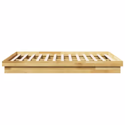 vidaXL Bed Frame without Mattress 150x200 cm King Size Solid Wood Oak - Additional view 6