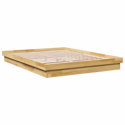 vidaXL Bed Frame without Mattress 150x200 cm King Size Solid Wood Oak - Additional view 7
