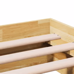 vidaXL Bed Frame without Mattress 150x200 cm King Size Solid Wood Oak - Additional view 8