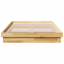 vidaXL Bed Frame without Mattress 120x200 cm Solid Wood Oak bedroom furniture - Additional view 5