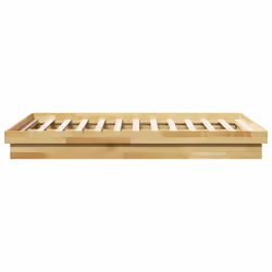 vidaXL Bed Frame without Mattress 120x200 cm Solid Wood Oak bedroom furniture - Additional view 6