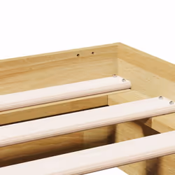vidaXL Bed Frame without Mattress 120x200 cm Solid Wood Oak bedroom furniture - Additional view 8