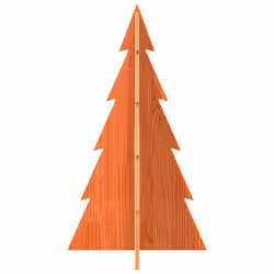 vidaXL Wooden Christmas Tree for Decoration Xmas Tree Solid Wood Pine - wax brown, 80 cm - Additional view 2