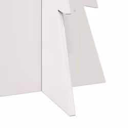 vidaXL Wooden Christmas Tree for Decoration Xmas Tree Solid Wood Pine - white, 112 cm - Additional view 5