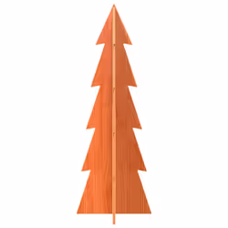 vidaXL Wooden Christmas Tree for Decoration Xmas Tree Solid Wood Pine - wax brown, 112 cm - Additional view 2