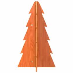 vidaXL Wooden Christmas Tree for Decoration Assemble Xmas Tree Solid Wood Pine - wax brown, 69.5 cm