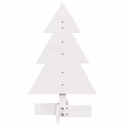 vidaXL Wooden Christmas Tree for Decoration Xmas Tree Solid Wood Pine - white, 60 cm
