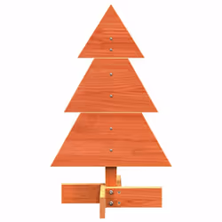 vidaXL Wooden Christmas Tree for Decoration Xmas Tree Solid Wood Pine - wax brown, 60 cm - Additional view 2
