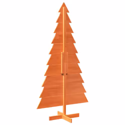 vidaXL Wooden Christmas Tree for Decoration Xmas Tree Solid Wood Pine - wax brown, 180 cm - Additional view 4