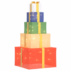 vidaXL Christmas Decoration Gift Box Xmas Ornament Box Xmas Light 250 LEDs - multicolour