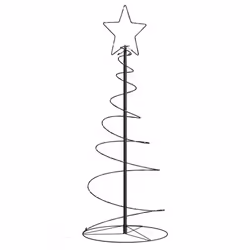 vidaXL Christmas Tree Light Christmas Decoration Hanging Fairy Light Cone - black