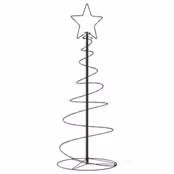 vidaXL Christmas Tree Light Christmas Decoration Hanging Fairy Light Cone - black - Additional view 4