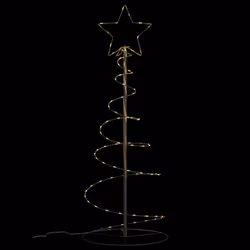 vidaXL Christmas Tree Light Christmas Decoration Hanging Fairy Light Cone - black - Additional view 5