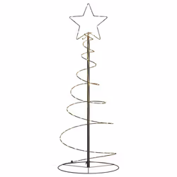 vidaXL Christmas Tree Light Christmas Decoration Hanging Fairy Light Cone - black - Additional view 6