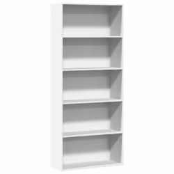 vidaXL Book Cabinet Bookcase Storage Rack Bookshelf White Engineered Wood