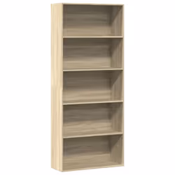 vidaXL Book Cabinet Bookcase Storage Bookshelf Sonoma Oak Engineered Wood