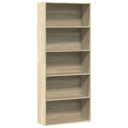 vidaXL Book Cabinet Bookcase Storage Bookshelf Sonoma Oak Engineered Wood