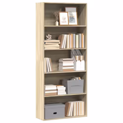vidaXL Book Cabinet Bookcase Storage Bookshelf Sonoma Oak Engineered Wood