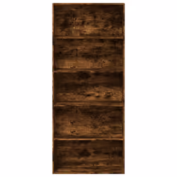vidaXL Book Cabinet Bookcase Storage Bookshelf Smoked Oak Engineered Wood