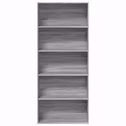 vidaXL Book Cabinet Bookcase Storage Bookshelf Grey Sonoma Engineered Wood