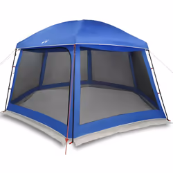 vidaXL Pool Tent with Removable Fly & Mesh Walls Azure Blue 618x532 cm - azure blue, 512 x 458 cm