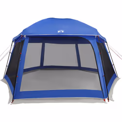 vidaXL Pool Tent with Removable Fly & Mesh Walls Azure Blue 618x532 cm - azure blue, 512 x 458 cm - Additional view 4