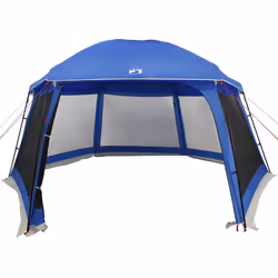 vidaXL Pool Tent with Removable Fly & Mesh Walls Azure Blue 618x532 cm - azure blue, 512 x 458 cm - Additional view 5