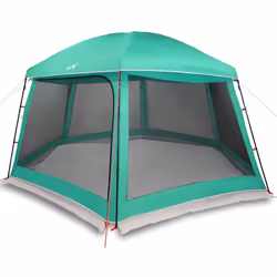 vidaXL Pool Tent with Removable Fly & Mesh Walls Azure Blue 618x532 cm - sea green, 512 x 458 cm