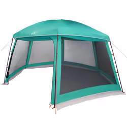 vidaXL Pool Tent with Removable Fly & Mesh Walls Azure Blue 618x532 cm - sea green, 512 x 458 cm - Additional view 4