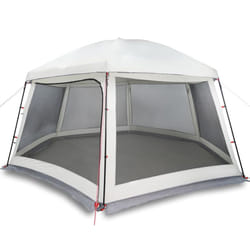 vidaXL Pool Tent with Removable Fly & Mesh Walls Azure Blue 618x532 cm - grey, 512 x 458 cm