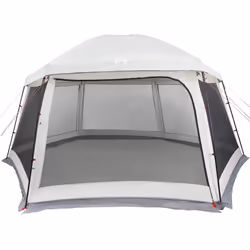 vidaXL Pool Tent with Removable Fly & Mesh Walls Azure Blue 618x532 cm - grey, 512 x 458 cm - Additional view 7