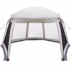 vidaXL Pool Tent with Removable Fly & Mesh Walls Azure Blue 618x532 cm - grey, 512 x 458 cm - Additional view 8