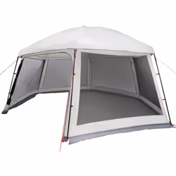 vidaXL Pool Tent with Removable Fly & Mesh Walls Azure Blue 618x532 cm - grey, 512 x 458 cm - Additional view 9