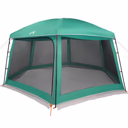 vidaXL Pool Tent with Removable Fly & Mesh Walls Azure Blue 618x532 cm - sea green, 618 x 532 cm