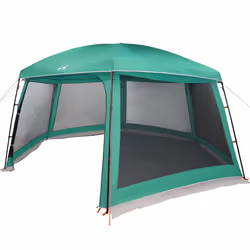 vidaXL Pool Tent with Removable Fly & Mesh Walls Azure Blue 618x532 cm - sea green, 618 x 532 cm - Additional view 6