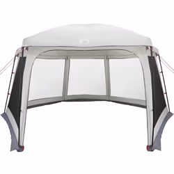 vidaXL Pool Tent with Removable Fly & Mesh Walls Azure Blue 618x532 cm - grey, 618 x 532 cm - Additional view 4