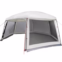 vidaXL Pool Tent with Removable Fly & Mesh Walls Azure Blue 618x532 cm - grey, 618 x 532 cm - Additional view 9