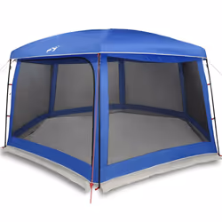 vidaXL Pool Tent with Removable Fly & Mesh Walls Azure Blue 618x532 cm - azure blue, 670 x 590 cm