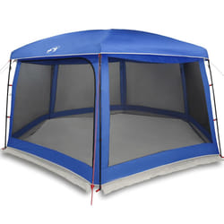 vidaXL Pool Tent with Removable Fly & Mesh Walls Azure Blue 618x532 cm - azure blue, 670 x 590 cm