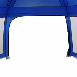 vidaXL Pool Tent with Removable Fly & Mesh Walls Azure Blue 618x532 cm - azure blue, 670 x 590 cm - Additional view 10