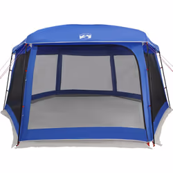vidaXL Pool Tent with Removable Fly & Mesh Walls Azure Blue 618x532 cm - azure blue, 670 x 590 cm - Additional view 8