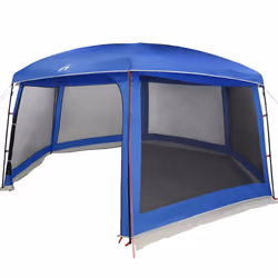 vidaXL Pool Tent with Removable Fly & Mesh Walls Azure Blue 618x532 cm - azure blue, 670 x 590 cm - Additional view 9