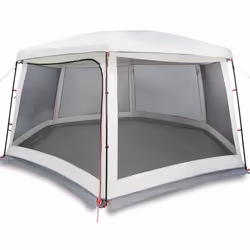 vidaXL Pool Tent with Removable Fly & Mesh Walls Azure Blue 618x532 cm - grey, 670 x 590 cm
