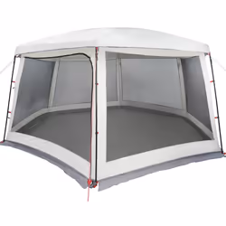 vidaXL Pool Tent with Removable Fly & Mesh Walls Azure Blue 618x532 cm - grey, 670 x 590 cm