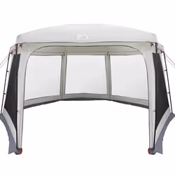 vidaXL Pool Tent with Removable Fly & Mesh Walls Azure Blue 618x532 cm - grey, 670 x 590 cm - Additional view 4