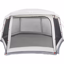 vidaXL Pool Tent with Removable Fly & Mesh Walls Azure Blue 618x532 cm - grey, 670 x 590 cm - Additional view 6