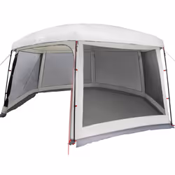 vidaXL Pool Tent with Removable Fly & Mesh Walls Azure Blue 618x532 cm - grey, 670 x 590 cm - Additional view 7