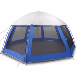 vidaXL Pool Tent with Removable Fly & Mesh Walls Sea Green 510x510 cm - azure blue, 510 x 510 cm