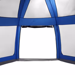 vidaXL Pool Tent with Removable Fly & Mesh Walls Sea Green 510x510 cm - azure blue, 510 x 510 cm - Additional view 9